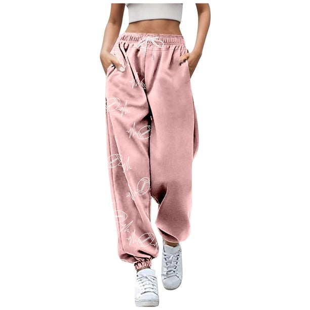 WILLBEST Pantalones Casuales de Mujer para Uso Diario: Joggers Holgados con Estampado de Halloween, Bolsillos y Cintura Alta con Cordón Ajustable. Sudadera Versátil para Otoño E Invierno. Extra Grande