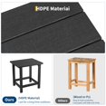 thumbnail image 7 of Ataucjin Square HDPE Outdoor Side Table,Weather Resistant Double Small Adirondack Side Table,Outdoor Indoor End Table for Adirondack Chair,Patio Table for Pool,Deck and Porch,Easy to Assemble, 7 of 7
