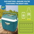 thumbnail image 2 of PINNACLE Portable Cooler Box with Cup Holder and Carry Handle 20L Nile Blue, 2 of 9