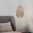 thumbnail image 3 of Dalazy Rope Rattan Hanging Pendant Lampshade for Dining Table  20.5x19x8.5CM XH22-039 23x10.5x6.8CM, 3 of 6