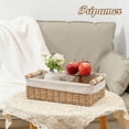 thumbnail image 6 of Tripumer 2Pack Handled Wicker Storage Basket (Beige),Stackable Woven Organizer for Bathroom, Living Room, Office, Kitchen, 6 of 10