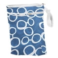 thumbnail image 4 of Bolsas para pañales húmedos/secos impermeables reutilizables con bolsillos con cremallera para viajes, playa, piscina, guardería Macarena Bolsa de pañales, 4 of 5