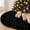 Black, variant on Guvpev Christmas Tree Skirt, 36" Black Velvet Tree Skirt with Ruffled Edge & Tie Bows, Christmas Tree Decoration, Elegant Soft Holiday Tree Base Cover Mat for Xmas Decorations