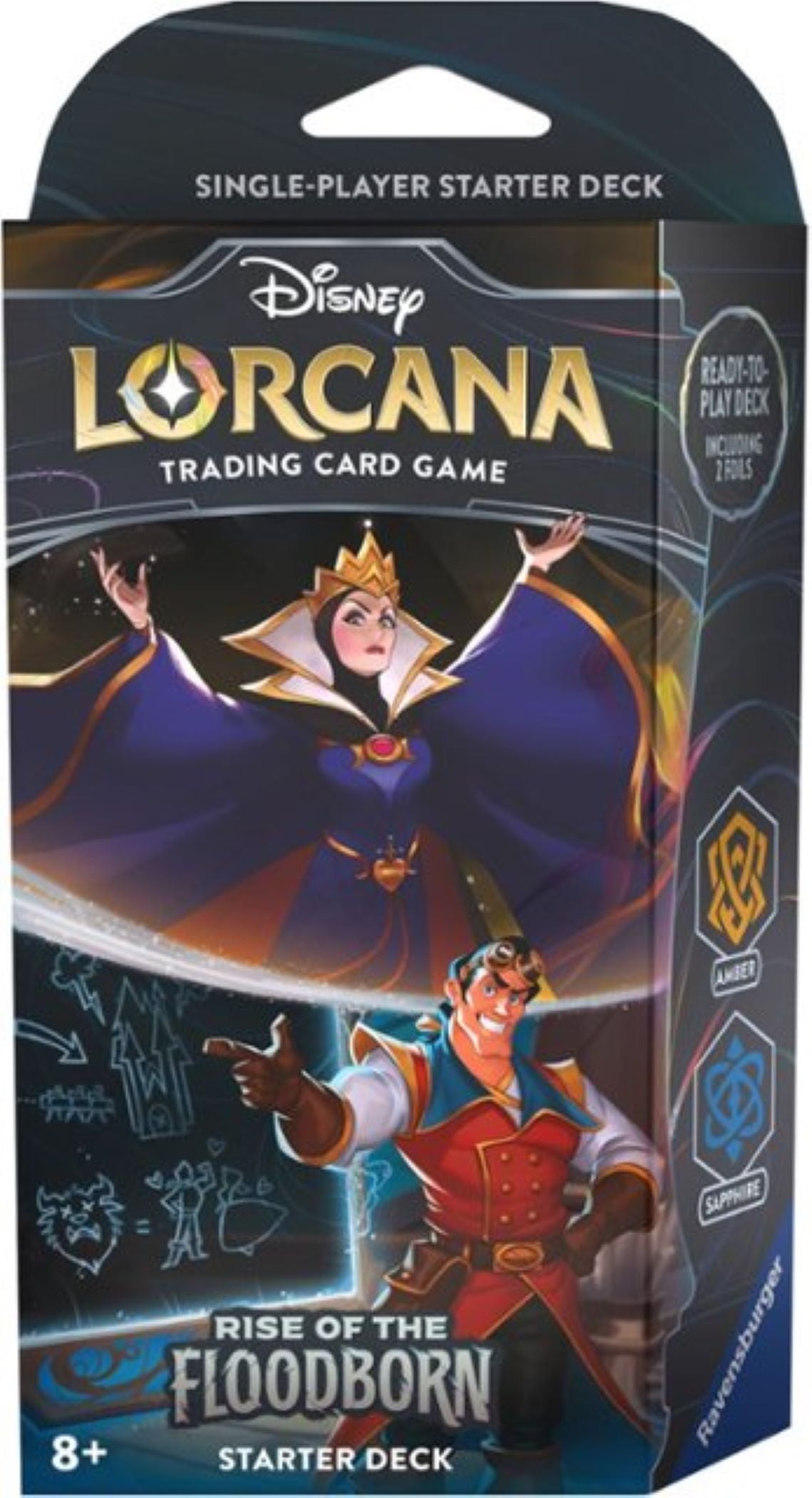 Ravensburger, Disney Lorcana Starter Deck, Sapphire Steel, 60 cards -  Walmart.com