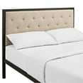 thumbnail image 5 of Modway Mia Full Tufted Panel Bed in Brown and Beige, 5 of 8