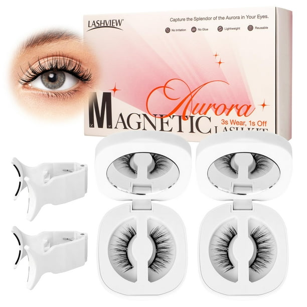 Pestañas magnéticas LASHVIEW Aurora reutilizables sin pegamento