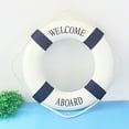 thumbnail image 2 of Desktop Ornament - Plastic Decorative Ornaments - Summer Nautical Theme Decoration Lifebuoy Home Outdoor Wall Decoration Ornaments - 1Pc Life Buoy Decorative Item, 2 of 2