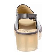 FLY London Leather Sandal, 38, Silver