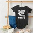 thumbnail image 4 of Crying Because Not Hunting Hunter Romper Boys or Girls Infant Baby Brisco Brands 12M, 4 of 6