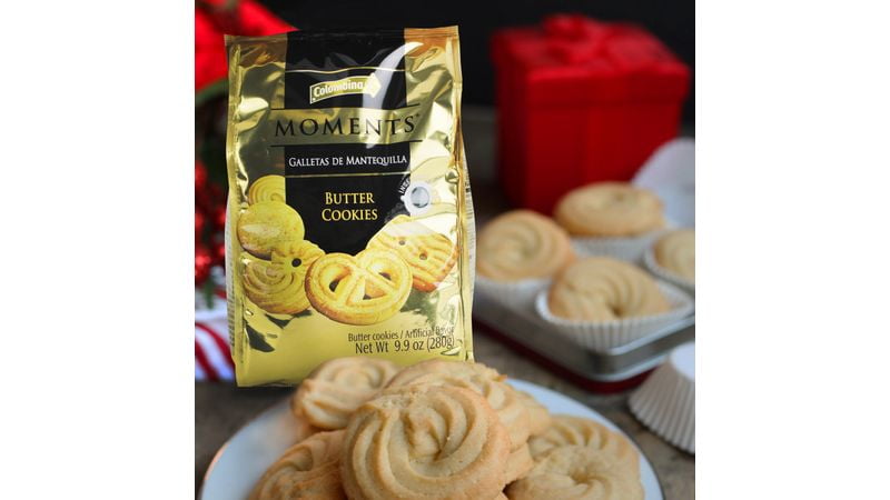 (3 pack) Colombina Moments Butter Cookies Gold 7oz