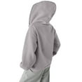 thumbnail image 2 of Letdown Girls Zip Up Hoodie Sweatshirt, Bow Print Hooded Jacket, Kids Long Sleeve Casual Zipper Hoodie for Fall Winter, 2 of 5