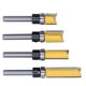 thumbnail image 5 of DEWIN 4 piezas Trim Bisagra Router Bit Redondo Plata Amarillo 1/4in Shank Flush Trims Tenon Cutter, 5 of 8