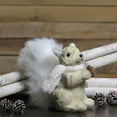 thumbnail image 3 of 10" Gray Squirrel in a White Scarf Christmas Table Top Figure Decoration, 3 of 3