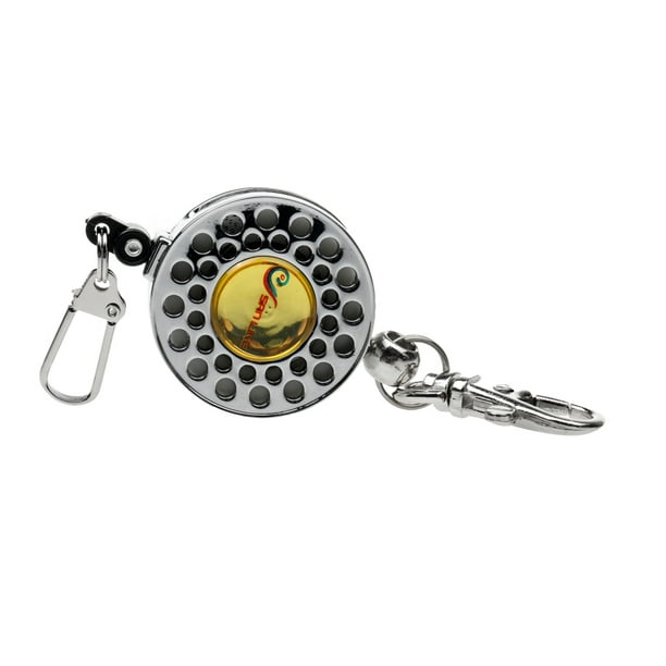Bunblic Portmini Alloy Retractable Zinger Reel With Tape Measure Fly Trout Fishing Gear Silver One Size