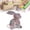 E, variant on 1Pcs Easter Toys Ornament Easter Decoration Cloth Bunny Ornament Adorable Appearance Bright Color Super Soft Holiday Party Rabbit Toy DIY Craft Supplies,4.72*5.51Inch,G-White Pear Flower
