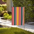 thumbnail image 2 of Sigee Vertical Stripes for Live Happy Decorative Small Garden Flag,Double Sided Yard Flags Holiday Garden Flags for All Seasons, 2 of 9