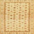 thumbnail image 1 of Ahgly Company Indoor Square Abstract Mustard Yellow Oriental Area Rugs, 6' Square, 1 of 6