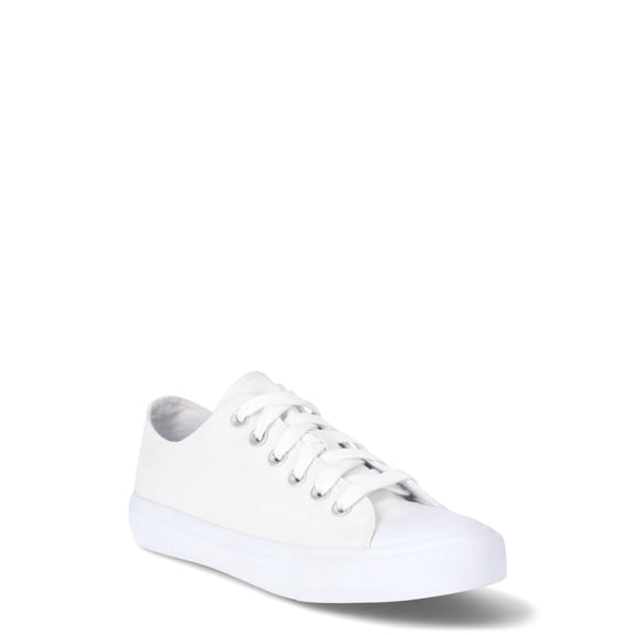 No Boundaries Classic Lace Up Sneakers, Wide Width Available, Women’s