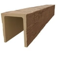 thumbnail image 3 of Ekena Millwork 7 1/2"W x 9 1/2"H x 96"L 3-Sided (U-Beam) Reclaimed Axed Cut HeritageTimber Faux Wood Ceiling Beam, Warm Caramel, 3 of 12