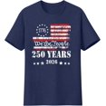 thumbnail image 6 of 250th Anniversary USA Shirts Men American Flag T Shirt 4th of July Patriotic Shirt 250 Years Birthday Tees Tops, 6 of 7