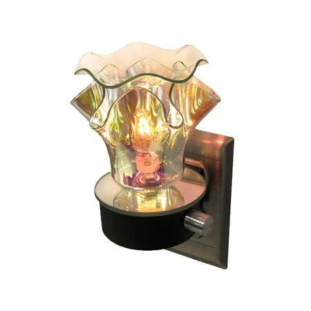 - Decorative Silver Iridescent Night Light Oil Warmer