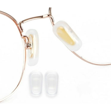 BEHLINE Slip-on Eyeglasses Nose Pads Covers,Soft Silicone Anti-Slip Glasses Nose Piece,Nose Guards for Eye Glasses Repair Kits