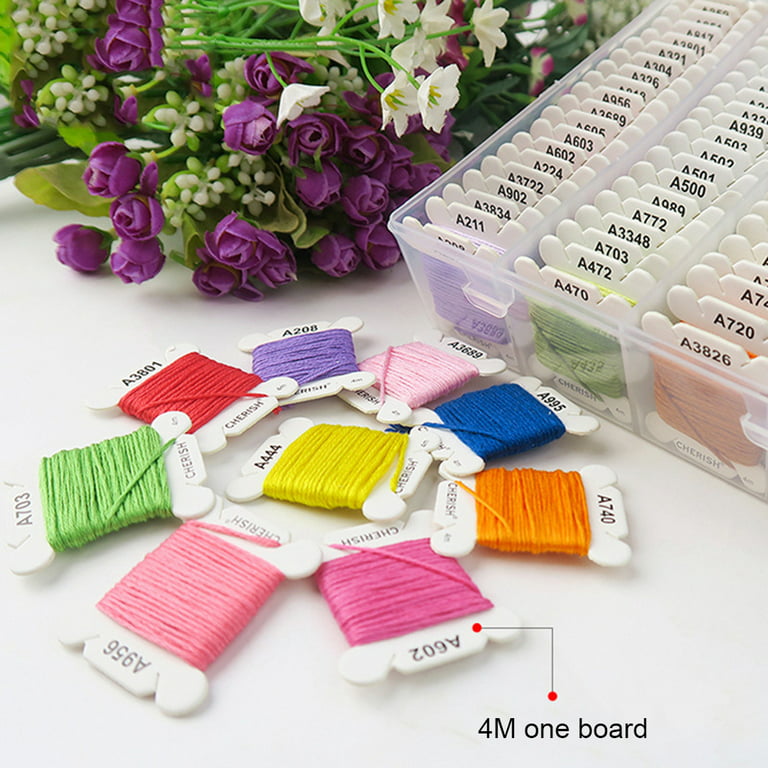 Embroidery Floss for Cross Stitch,embroidery Thread String Kit,80  Skeins,floss Bobbins With Organizer Storage Box,embroidery Floss Start Kit  