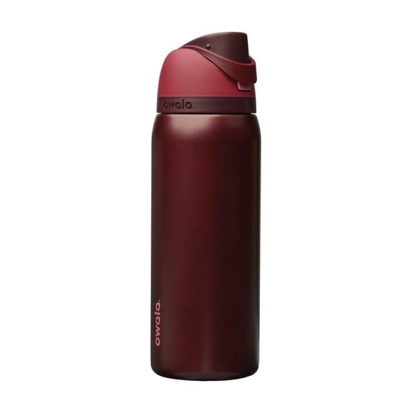 Botella de agua de acero inoxidable Owala FreeSip 946 ml Cereza Negra