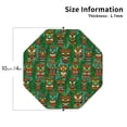 thumbnail image 2 of Lsque Mask And Palm Leaves Pattern 4" Drink Coasters Set of 4, PVC Leather Absorbent Coasters, Table Coaster Set Decorative Coffee Cup Coasters Housewarming Gift -Octagon, 2 of 6
