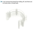 thumbnail image 5 of Uxcell Sewing Bobbin Small Clips Thread Clamps Spools Organizers, Clear 80 Pack, 5 of 5