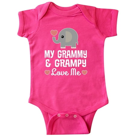

Inktastic Grammy and Grampy Love Me Outfit Grandchild Gift Baby Boy or Baby Girl Bodysuit