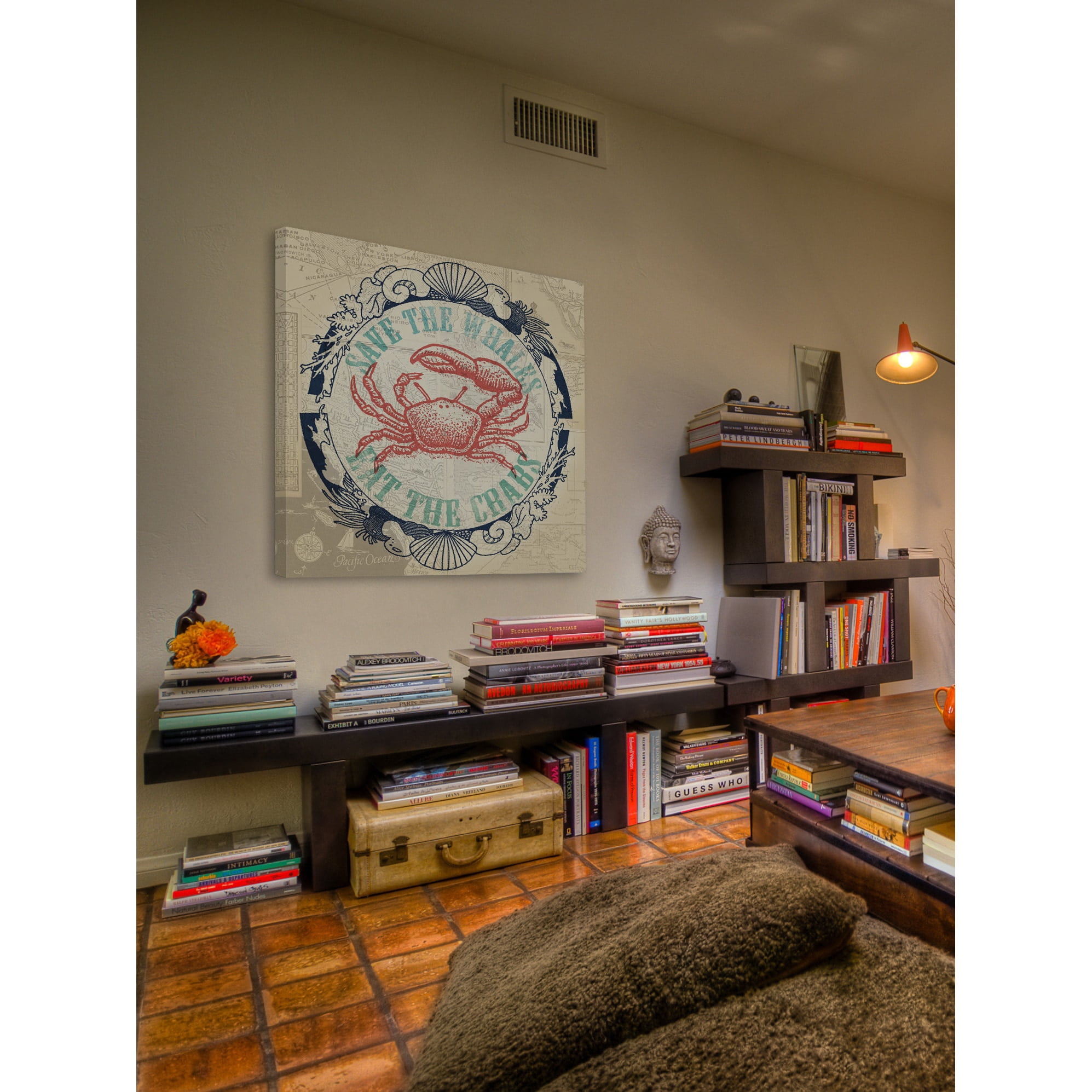 "Save Whales 2" Painting Print on Wrapped Canvas