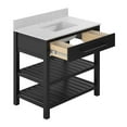 thumbnail image 4 of DHP Camden 36” Bathroom Vanity, Black with Dark Pewter Towel Rack, 4 of 15