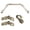 Antique Brass, variant on Domovina Garden 13/16" Bay Window Double Curtain Rod-Color:Black