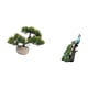 thumbnail image 5 of Árbol bonsái artificial,Bonsái artificial para decoración de escritorio o interior,Bonsái artificial,planta falsa en maceta.,Figura de escritorio,Estatua de pavo real en, 5 of 8