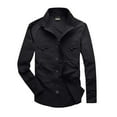 thumbnail image 4 of PMVFHDE Men Fishing Shirt Long Sleeve Comfortable Button Down Travel Work Long Sleeve Work Shirts For Men For Summer Black,L, 4 of 4
