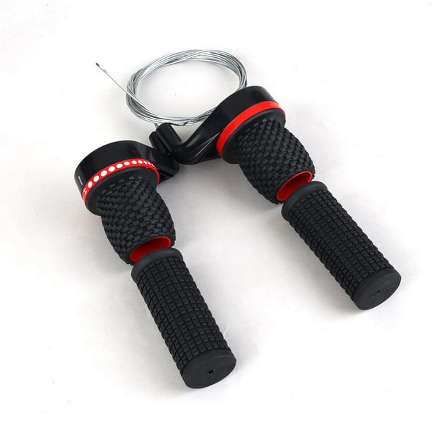 Mountain Bike Bicycle 18/21 Speed Twist Gear Shifter Set Pair + Grips