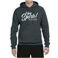 thumbnail image 2 of Wild Bobby, Yay Sports Do the Things Get the Points Father's Day Unisex Hoodie Sweatshirt, Charcoal, Medium, 2 of 6