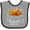 Heather and Black, variant on Inktastic I'll Just Have the Breast Please Thanksgiving Boys or Girls Baby Bib