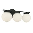thumbnail image 4 of Trade Winds Antoinette 3-Light Bathroom Vanity Light in Matte Black, 4 of 5