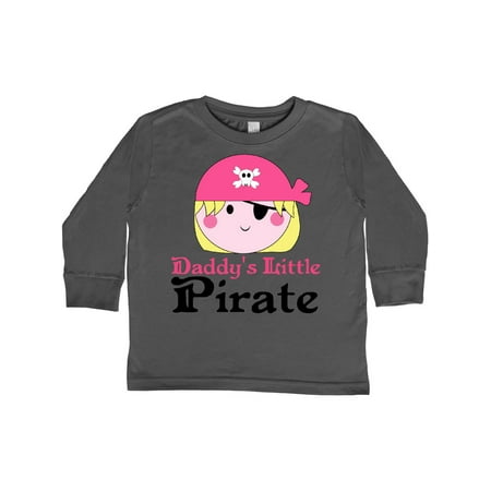 

Inktastic Pirate Girl Daddys Little Gift Toddler Toddler Girl Long Sleeve T-Shirt