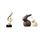 thumbnail image 1 of Escultura De Resina De Conejito Armonioso, Figura De Cerámica, Adorno Creativo De Mesa, Centro De Mesa De Pascua Para Decoración De Escritorio Y Jardín., 1 of 8