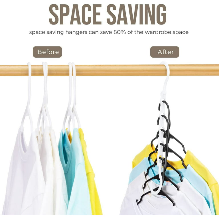 Space Saving Closet Hangers Stronger Plastic Colorful Clothes Racks Rotary  Organizer Hangers 5 Hole Magic Wardrobe