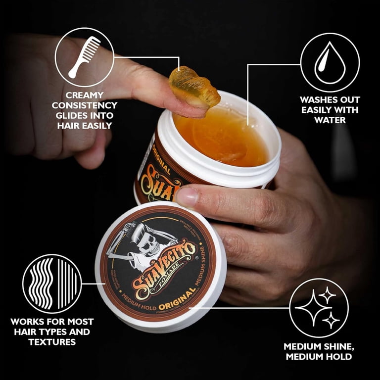 Suavecito, Pomade, Water soluble, Medium hold, 4 oz - Walmart.com