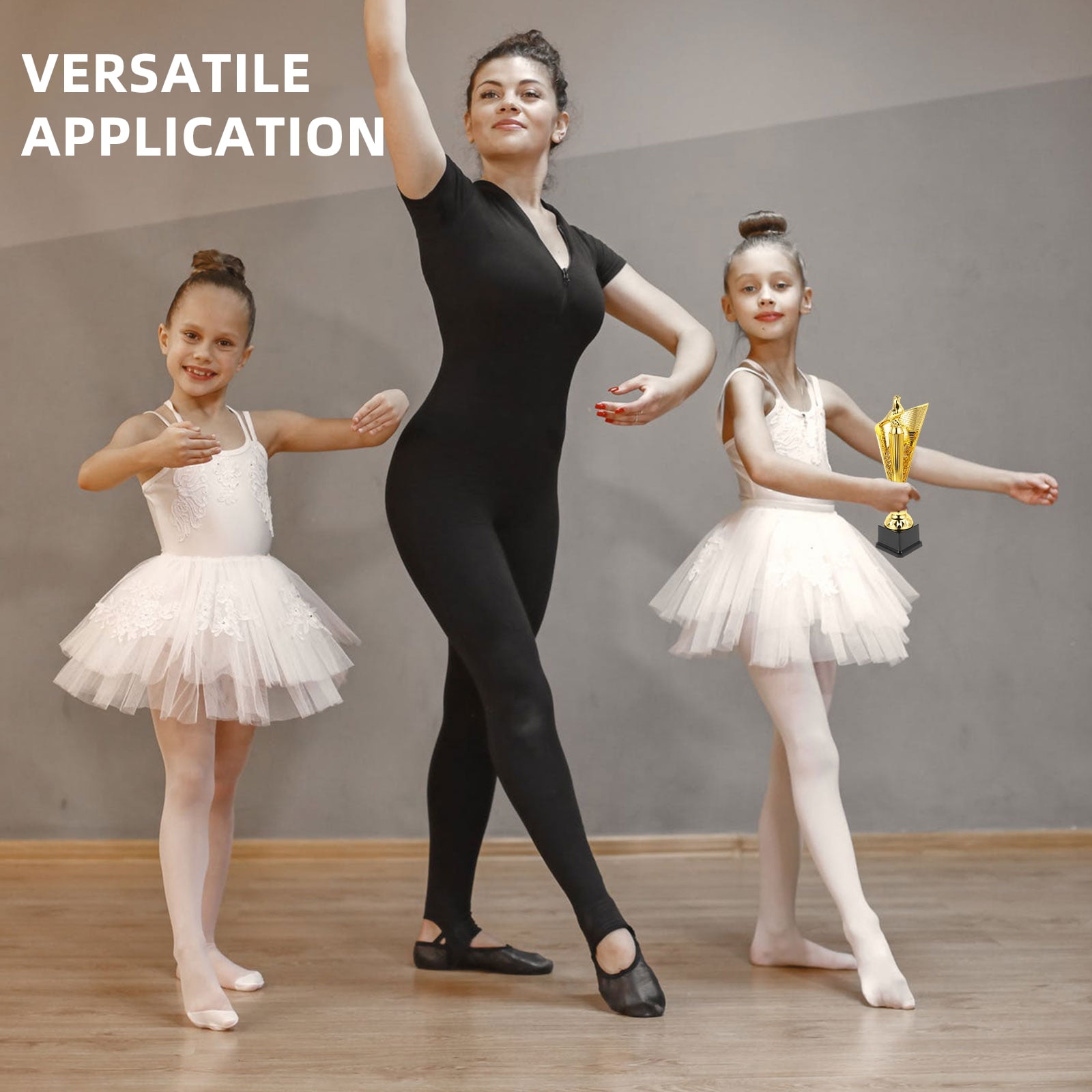 LABSERRON Recognition Awards Golden Trophy 1Pack Plastic Elegant Design For Participants In Competitions Music Contest