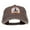 Brown, variant on Yoga Pose Patched Washed Cap - Brown OSFM