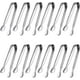 thumbnail image 1 of 12 pinzas para terrones de azúcar y café de acero inoxidable 304 de grado alimenticio (plateadas), 1 of 5