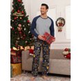 thumbnail image 4 of MINTREUS Men's Pajama Set Lightweight Sleepwear Long Sleeve Shirts and Bottoms Soft Comfy Pjs with Pockets S-4X, 4 of 7