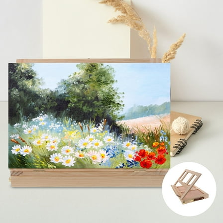 OUNONA Home Sketch Easel Box Designed Sketch Drawing Easel Painting Board Travel Sketching Easel