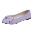 thumbnail image 3 of Women's Slippers Flat Heel Closed Toe Slip-on Loafer Slippers Winter Casual Vintage Indoor Outdoor Flat Bowknot Shoes for Women, 3 of 7